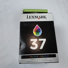 Genuine Lexmark 36 37 Ink Cartridge Combo Pack Black Color OEM Sealed Set picture
