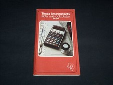 1974 TEXAS INSTRUMENTS SLIDE RULE CALCULATOR SR-50 USER GUIDE - J 9075 picture