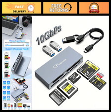 8-in-1 CFexpress Type B Card Reader, 10Gbps Multi Memory Card Hub, USB 3.2 for W picture