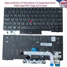 Genuine US Keyboard for Lenovo ThinkPad X280 X280 X390 X395 L13/ L13 Yoga Gen1 picture