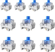 Durable CLICKY Keyboard Switches, 10PCS Blue Mechanical RGB, Dust & Waterproof picture