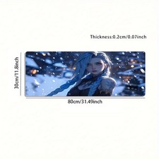 A Large Electronic Sports Gaming Mouse Pad Featuring a Fantasy Style Design wi picture