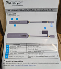 StarTech USB 3.0 Multi-Media Memory Card Reader (fcreadmicro3v2) #R50 picture
