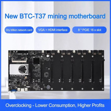 BTC-T37 Mining Miner Motherbord 8GPU PCI-E 16X DDR3 with CPU for BTC ETH US picture