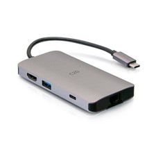 C2G USB-C 8-in-1 Mini Dock with HDMI, 2x USB-A, Ethernet, SD Card Model C2G54458 picture