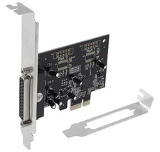 PCIe to Parallel Port Adapter Card DB25 Single Port For Full/SLIM Size Tower PC picture