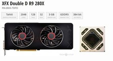 XFX AMD Radeon Double D R9 280X 3GB GDDR5 Graphics Card✅2x miniDP HDMI 2x DVI✅ picture