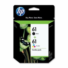 Genuine New HP 61 Black & Color Ink Cartridges Combo CR259FN 12/2025 picture