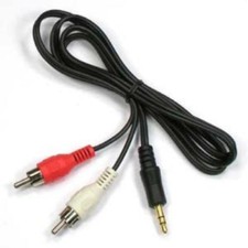 3 PK - 50 FT 3.5mm Stereo M/2 RCA M Cable picture