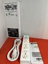1x New Tripp Lite PS 606 Hg 15A 6 Outlet Power Strip Hospital Grade picture