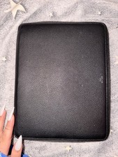 CELINE Leather Folio Case Black Yellow Tablet iPad Case picture