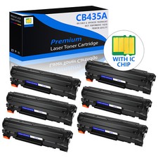 6PK CB435A 35A Black Toner For HP LaserJet P1002 P1005 P1006 P1003 P1009 picture