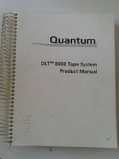 Computer Quantum DLT 8000 Tape System Product Manual 1999 picture