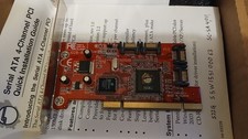 SIIG 4-Channel PCI SATA Controller Card SC-SA4011 Host Adapter Taiwan Boxed VTG picture
