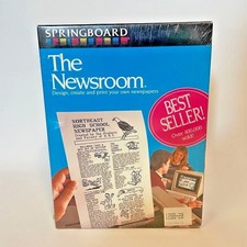 Vintage Software Springboard Certificate Maker + The Newsroom NOS IBM PS/2 3.5 picture