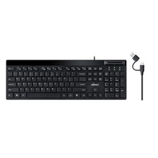 Adesso AKB140SB Desktop Keyboard with Built In Smart Card Reader picture