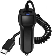 Power Car Charger w/USB Charging Port for Garmin DriveSmart 66, 76, 86 GPS picture