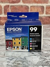 Epson 99 Color Ink Cartridge Set T099920 Genuine OEM Sealed Retail Box READ picture