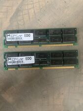 Lot of 2 Compaq MT9LD872G-5X, 64MB 168p 50ns Buffered EDO DIMM, NOS Ram picture