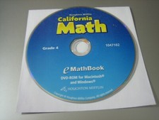 Houghton Mifflin California Math - eMath Book - Grade 4 (PC & MAC, DVD-ROM) picture
