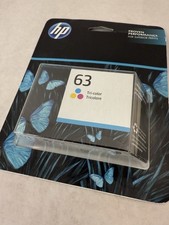 HP 63 (F6U61AN) Tri-Color Ink Cartridge Sealed New Exp 04/23 picture