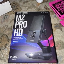 RIG M2 Pro HD USB Microphone 24-Bit aptX Bluetooth Streaming Podcast PC Mac picture