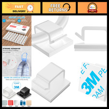 120 PCS White Cable Clips - Strong Adhesive Wire Organizers for Cord Management, picture