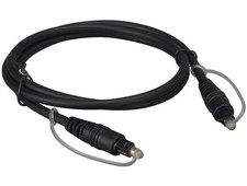 6ft Digital Toslink Optical Cable, Molded Type, Male to Male, Black picture