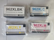 962XL Ink Cartridges Combo Pack Replacement for HP 962 XL 4 Pack Open Box picture