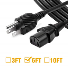 UL Listed Chanzon 3 Prong 6ft Universal AC Power Cord for Computer PC Monitor picture