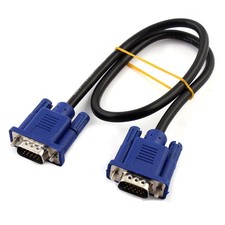 Office Desktop Computer Monitor VGA Male to Male Extension Cable 50cm Long picture