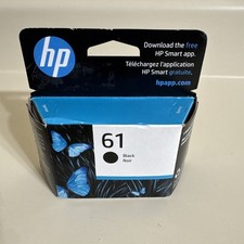 HP 61 Black Ink Printer Cartridge CH561WN Works w/ DeskJet EXP 06/2026 -SEALED picture