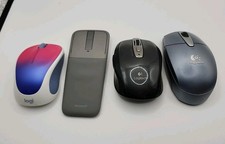 *FOR PARTS* Untested Lot of 4 Logitech Microsoft Wireless Mouse Anywhere Mx picture