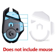 2 Sets White Rounded Curved Mouse Feet Skates for Logitech G502 Lightspeed mouse picture