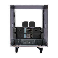 12U Rolling Network Rack Swivel Caster Wheels Audio Equipment Rack Portable NEW picture