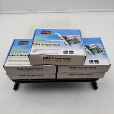 LOT OF 5 Syba PCI-Express 2 Port Serial Card SD-PEX15022 picture