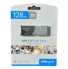 PNY 128GB USB 3.0 Flash Drive Turbo Attache 3 HD (10x Faster) BRAND NEW picture
