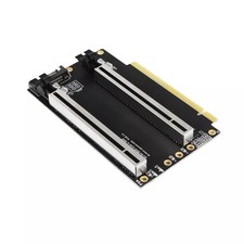 New PCIe3.0 x16 1 to 2 Expansion Card Gen3 Split Card Bifurcation x16 to x8x8 picture