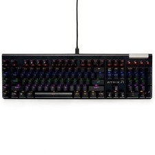 NEW Atrix Guild Red Switch Wired Mechanical Keyboard w/RGB. Black picture