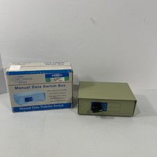 Manual Data Transfer Switch Box 2-Position 2-Port A/B Vintage picture