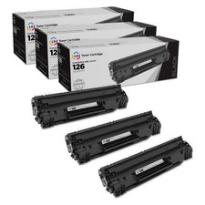 LD 3PK Replacement Canon 126 CRG126 Black Toner ImageClass LBP6200d LBP6230dw picture