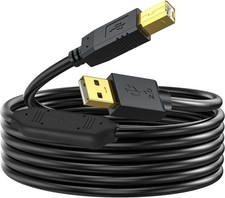 Printer Cable 50 FT - USB a to USB B Printer Cable Compatible with HP, Canon, Br picture