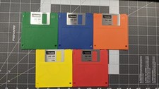 5 (Five) Per Pack Imation Rainbow Floppy Disks Diskettes 1.44 Mb Open Box picture