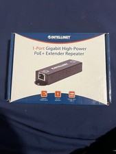 Intellinet 1-Port Indoor Gigabit PoE+ Extender Repeater – 25W Power Budget vi... picture