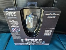 Laser Gaming Mouse By Cyber Snipa Fierce Control V2 Laser 5000 DPI NEW, Sealed picture