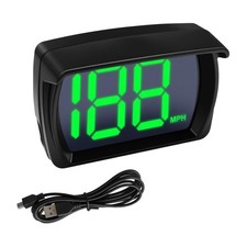 Car HUD GPS Digital Speedometer, Automotive MPH LED Large Font Head Up Displa... picture