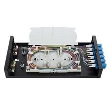 Wallmount Box Fiber Optic Terminal encloure 6 LC Duplex Port with 12 Strand L... picture