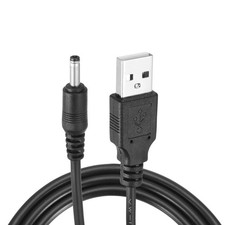 3.3ft USB A Type 3.5 x 1.35mm Straight Head Power Connector Black picture