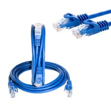 CAT6 Ethernet Patch Cord RJ45 LAN Network Cable Blue 1.5FT- 20FT Multi-Pack LOT picture