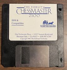 The Fidelity Chessmaster 2100 Vintage Game IBM & Compatibles 3.5” Floppy 1988 picture